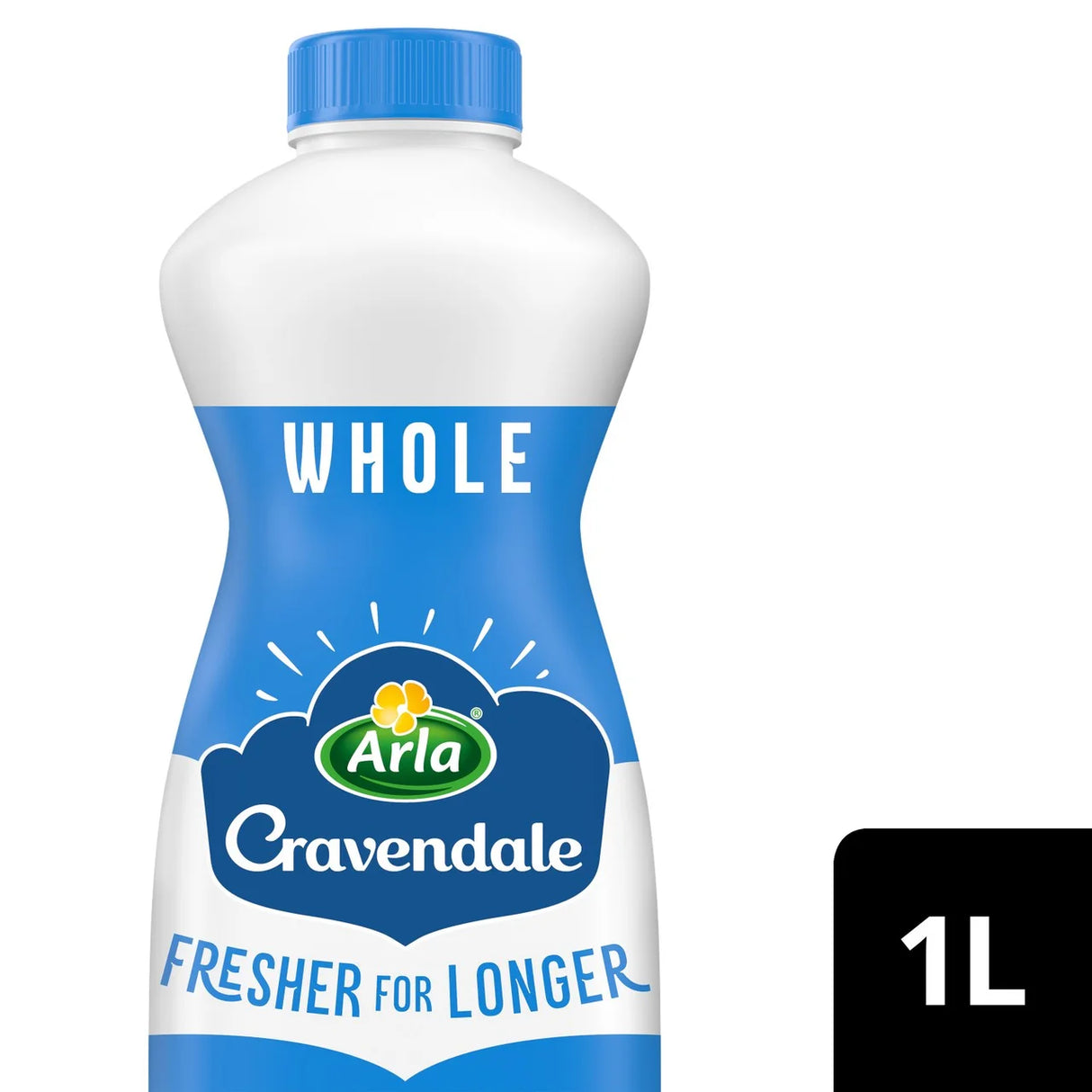 Cravendale Filtered Fresh Whole Milk 1L Fresher for Longer 1L