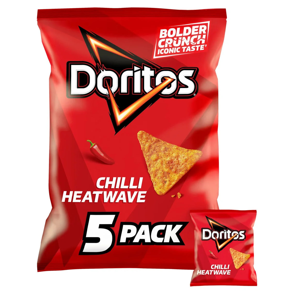 Doritos Chilli Heatwave Tortilla Chips Multipack Crisps 5 x 30g
