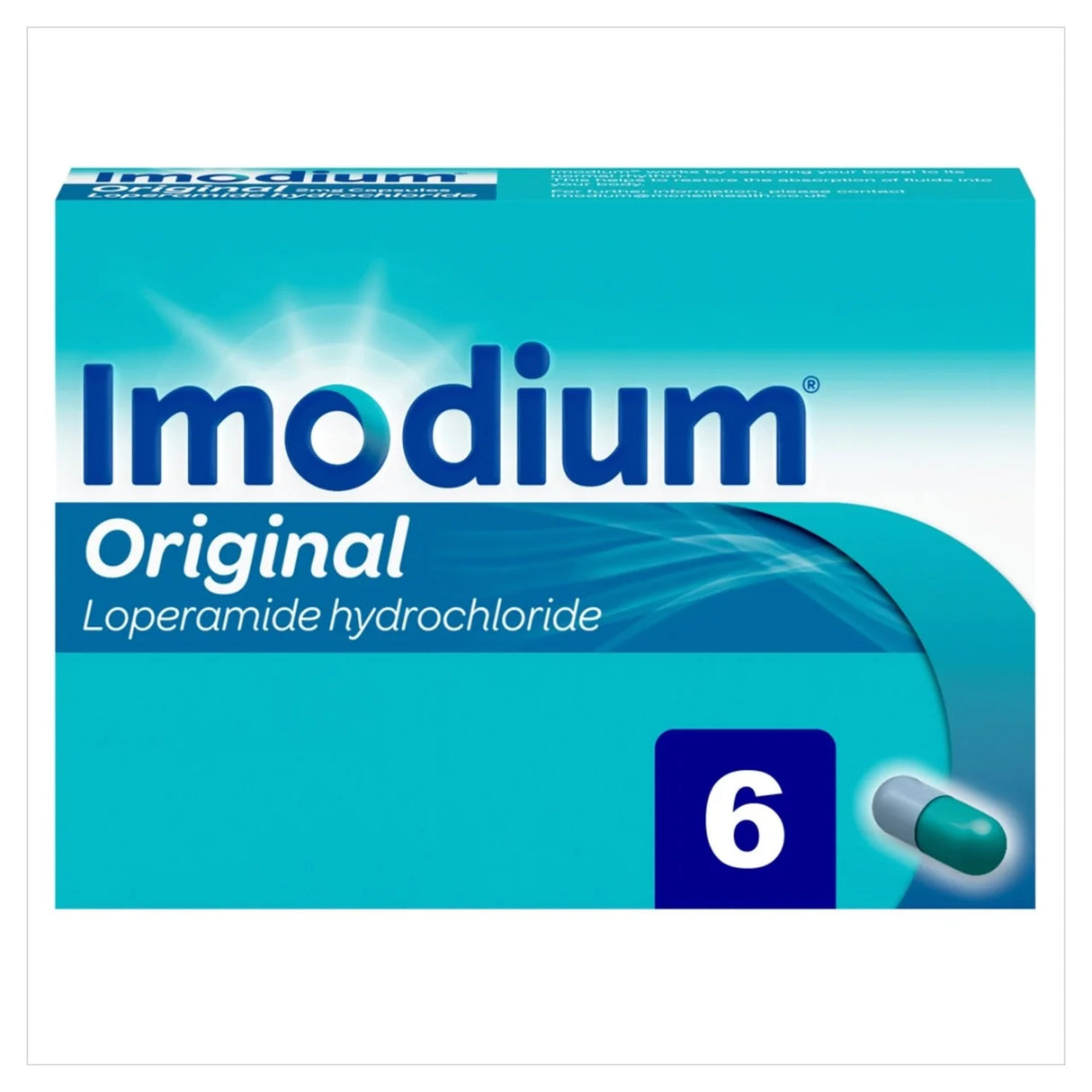 Imodium Original 2 mg Diarrhoea Relief 6 Tablets