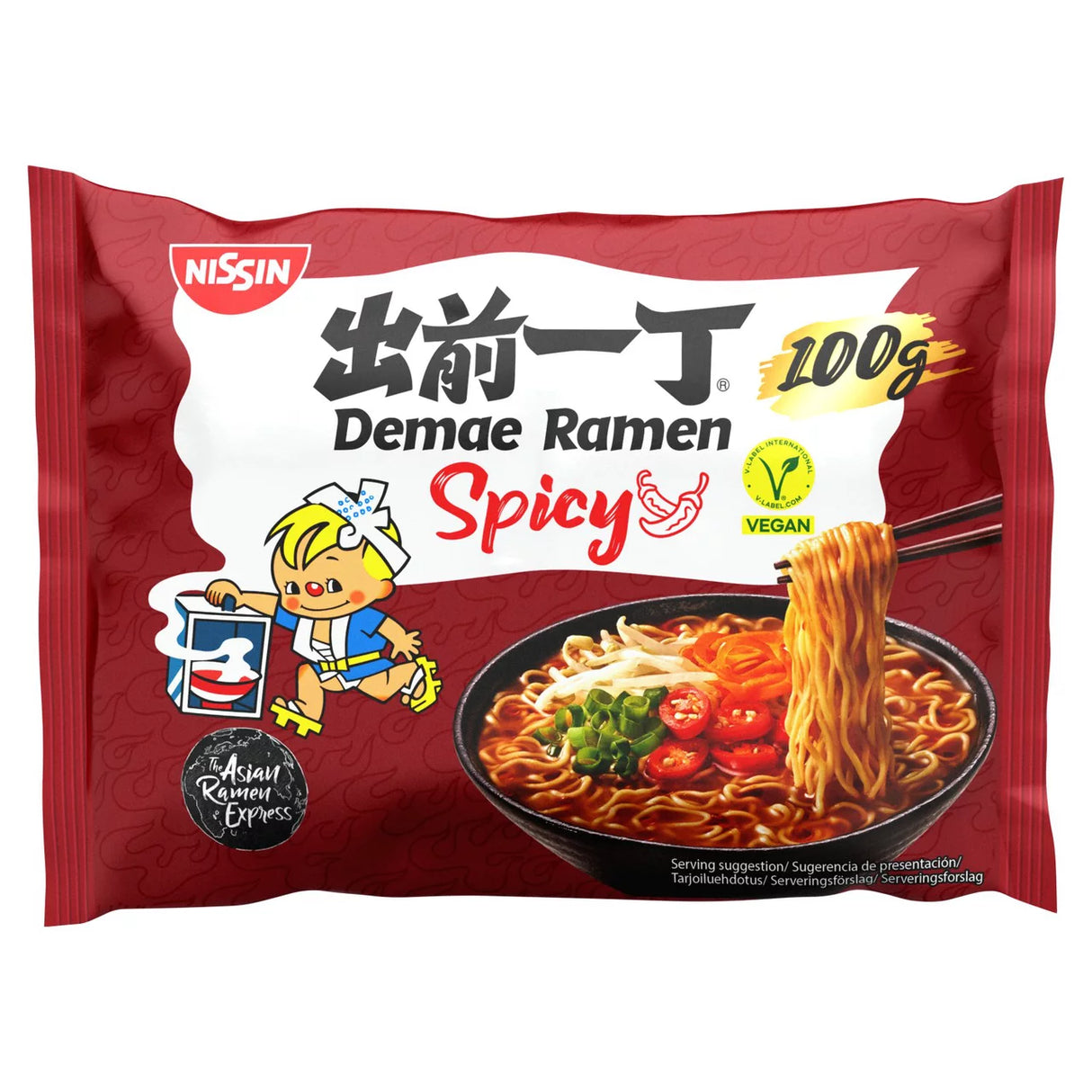 Nissin Demae Ramen Spicy Flavour Noodles 100g