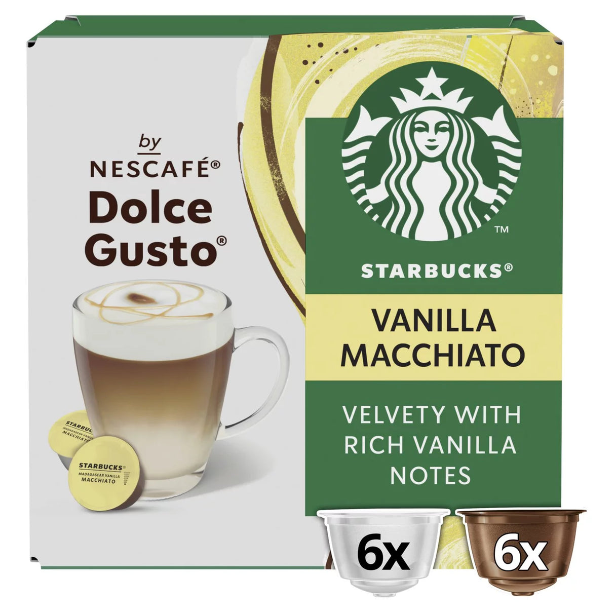 Starbucks by Nescafe Dolce Gusto Vanilla Macchiato x6