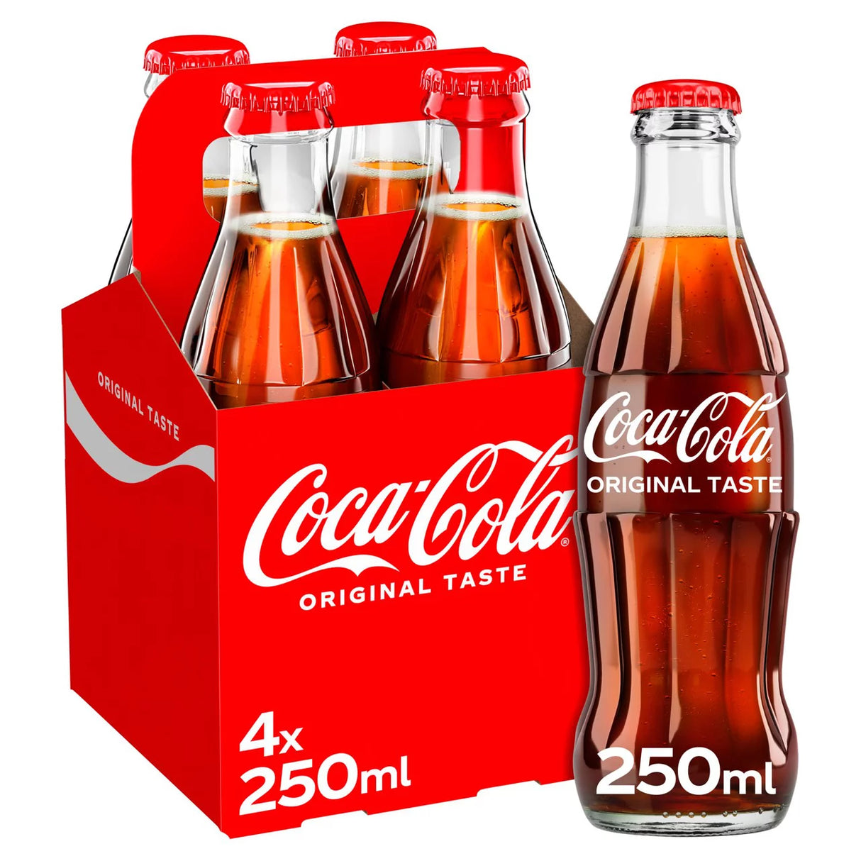 Coca-Cola Original Taste Bottles 4 x 250ml