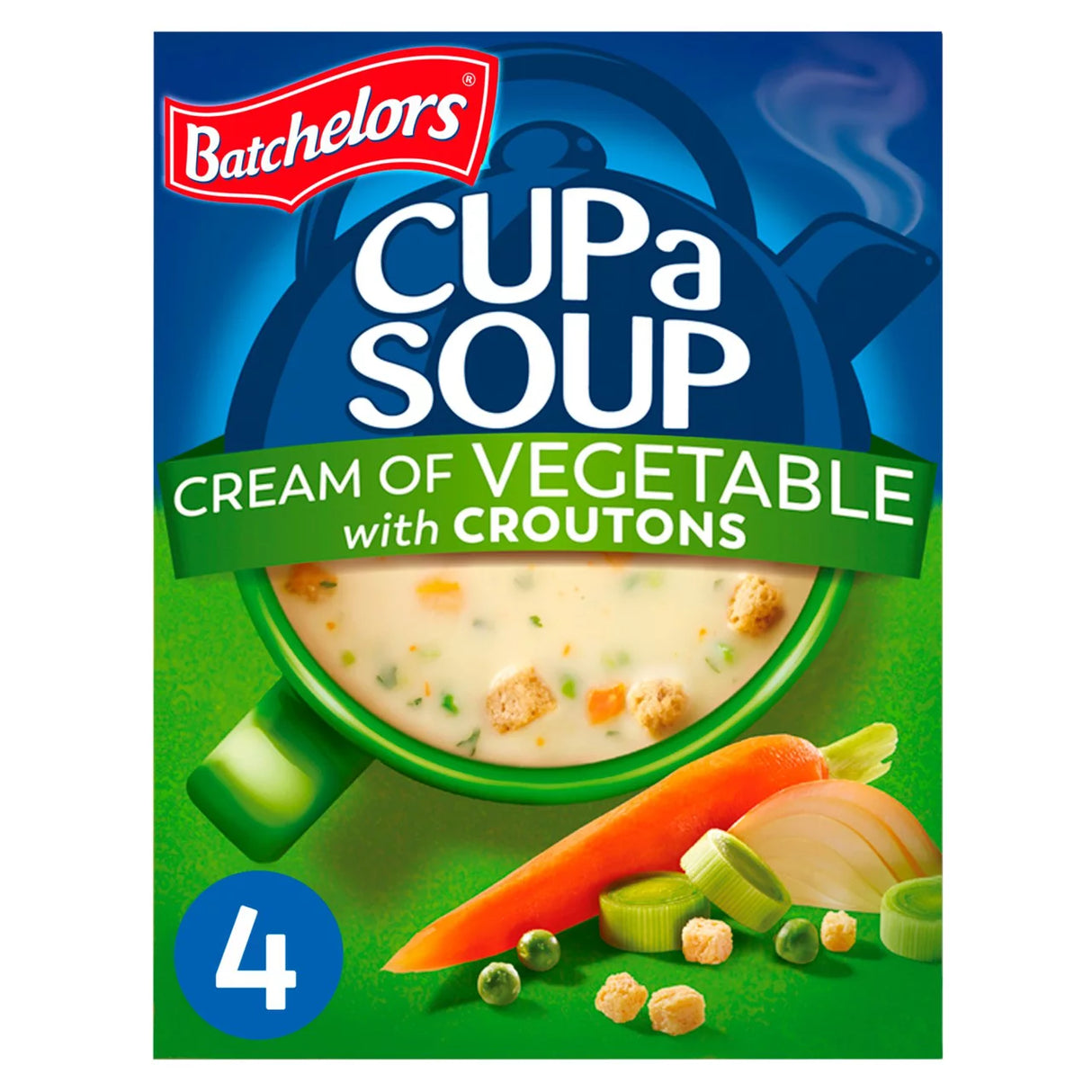 Batchelors Cup a Soup Cream of Vegetable with Croutons 4 Sachets 120g