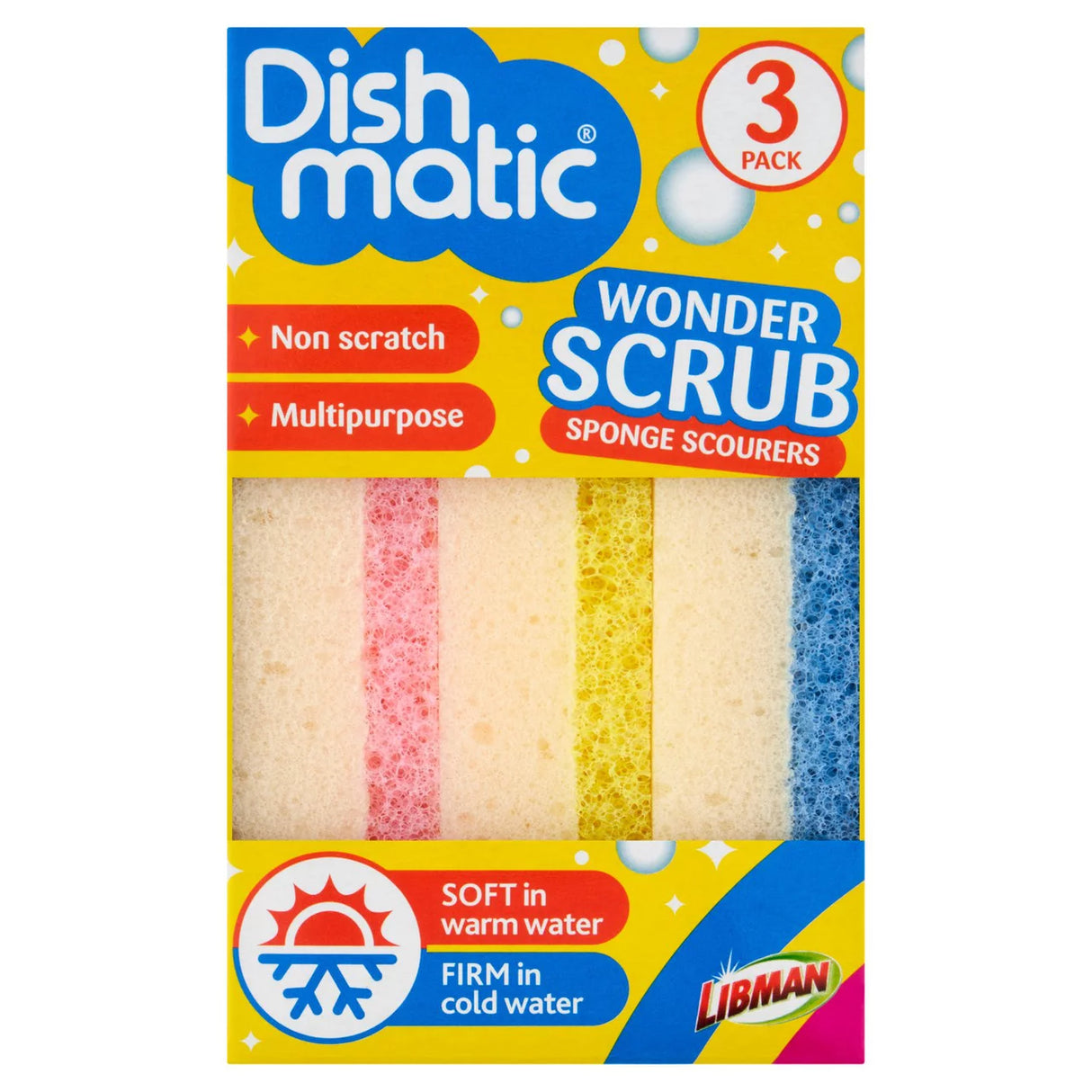 Dishmatic Wonder Scrubs 3PK