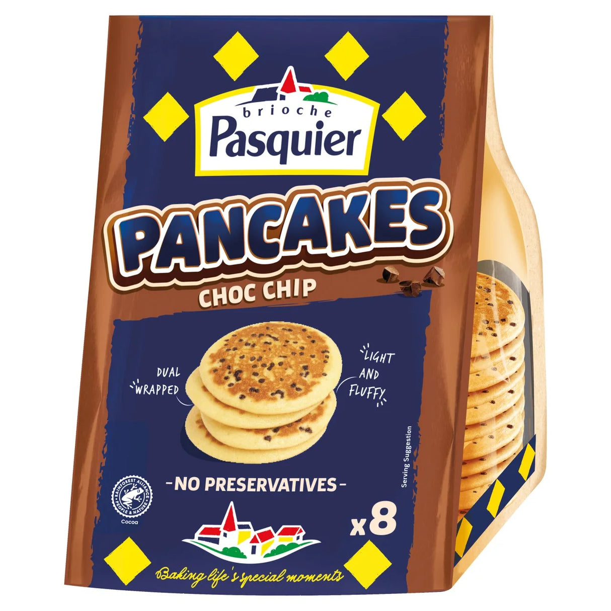 Brioche Pasquier Choc Chip Pancakes x8