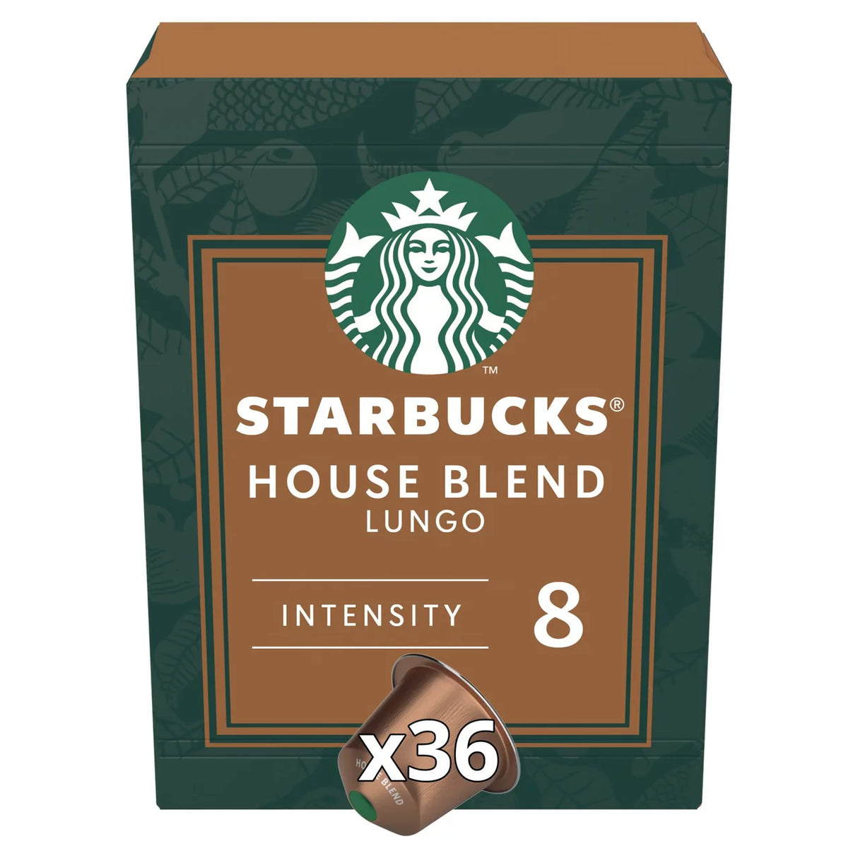 Starbucks By Nespresso Medium Roast House Blend Coffee 36 Pods 206g