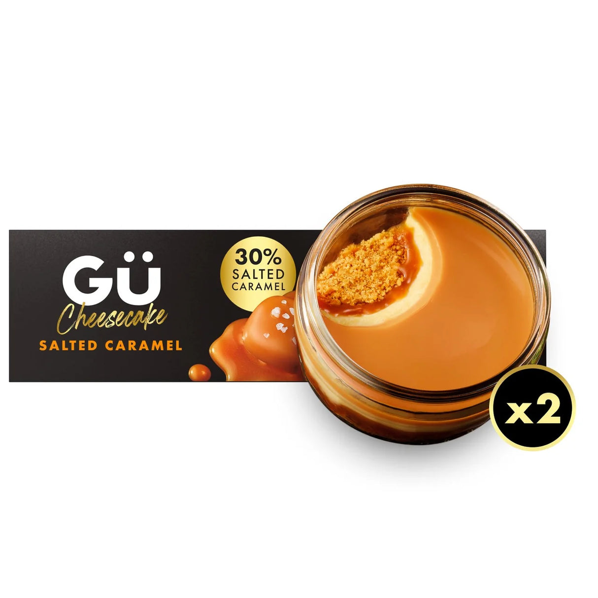 Gu Salted Caramel Cheesecake Desserts 2 x 92g