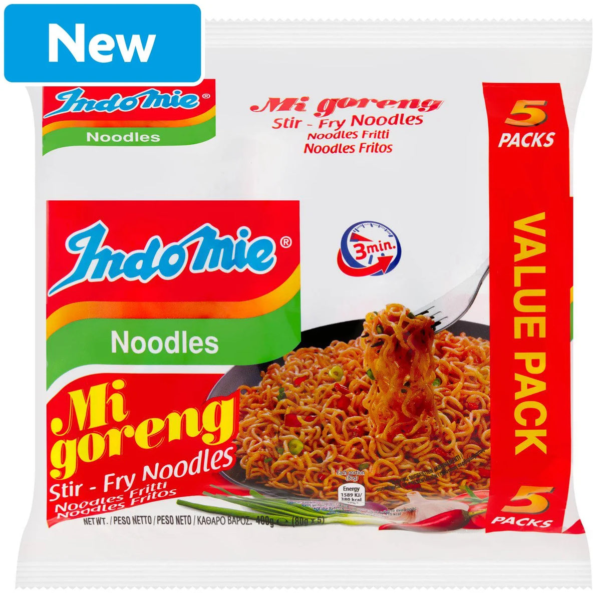 Indomie Instant Noodles Mi Goreng Original 5 x 80g
