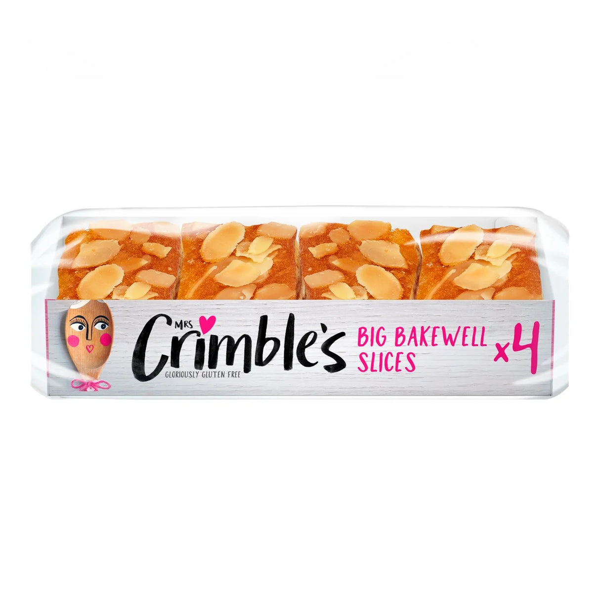 Mrs Crimble's Gluten Free 4 Big Bakewell Slices 4 per pack