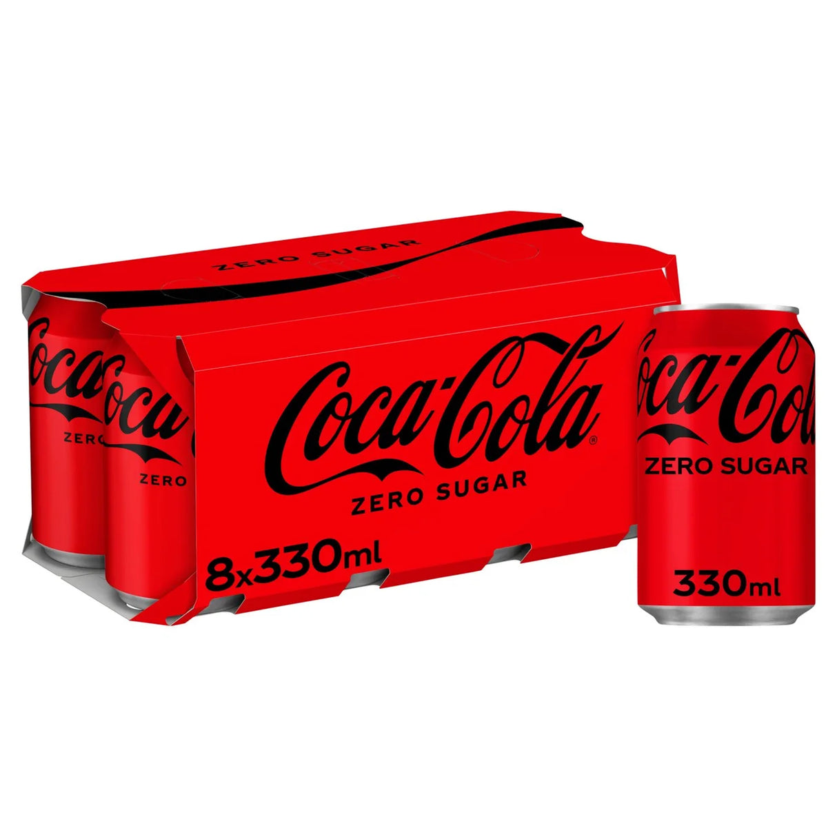 Coca-Cola Zero Sugar Cans 8 x 330ml