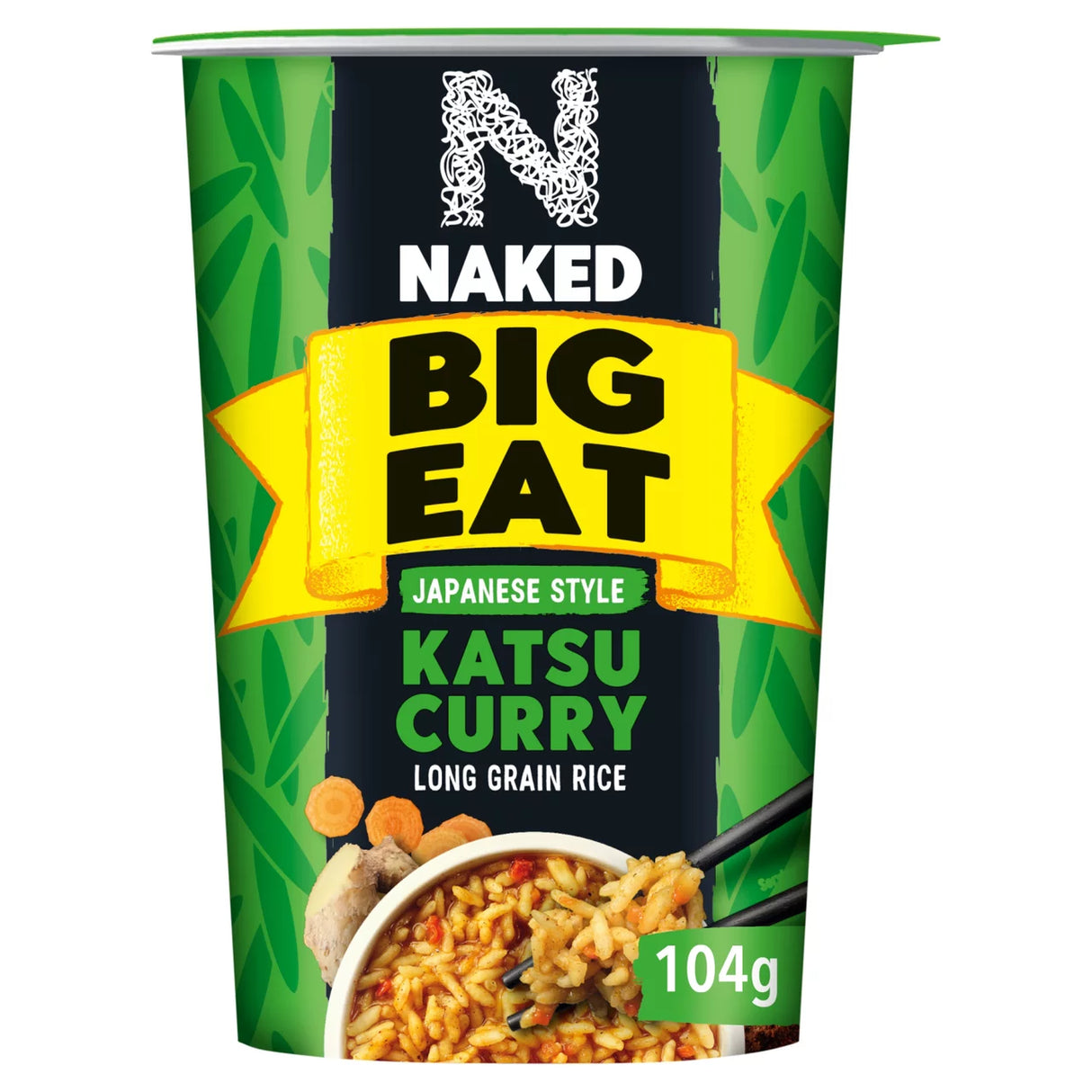 Naked Big Eat Japanese Style Katsu Curry Long Grain Rice 104g