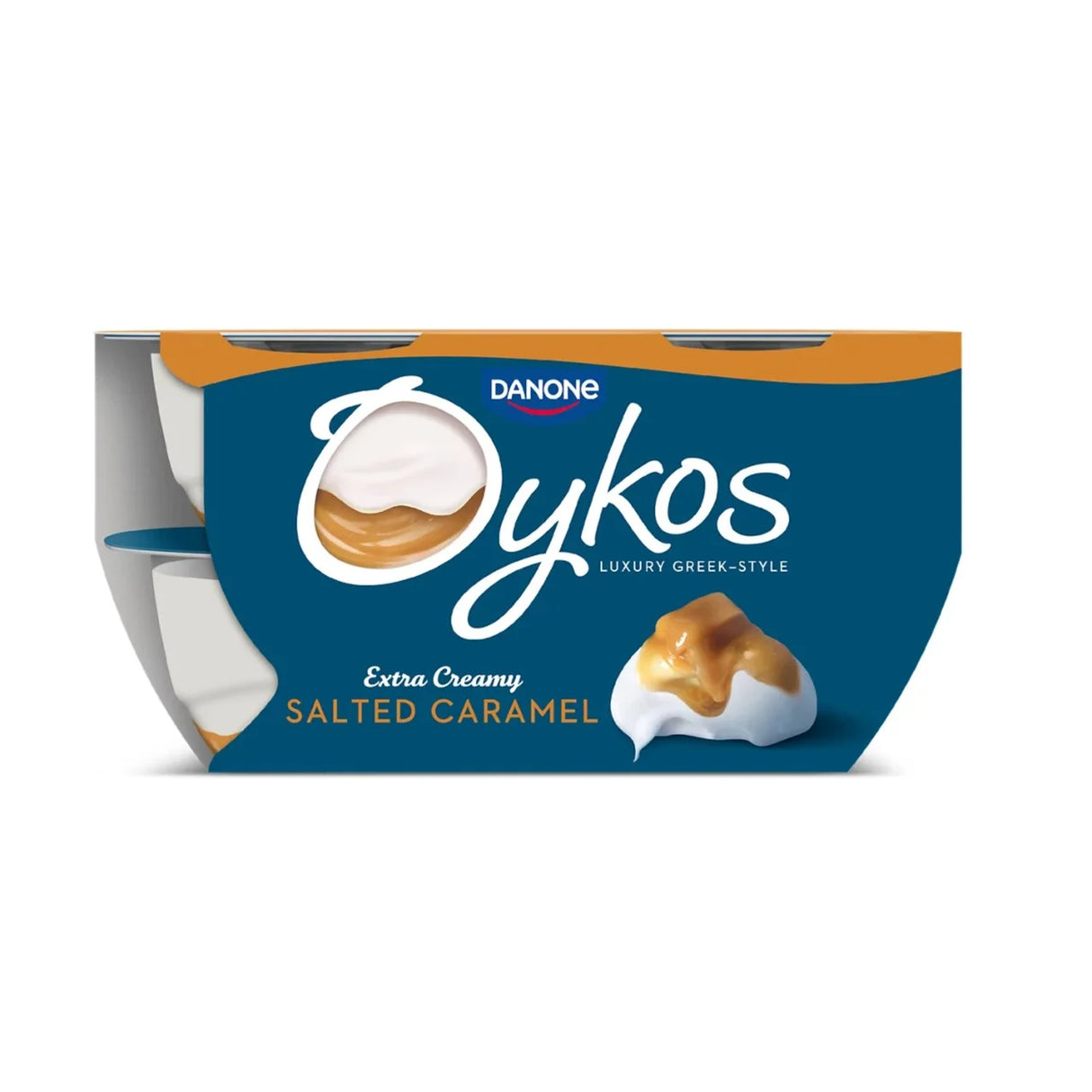Oykos Salted Caramel Luxury Greek Style Yoghurt Dessert 4x110g