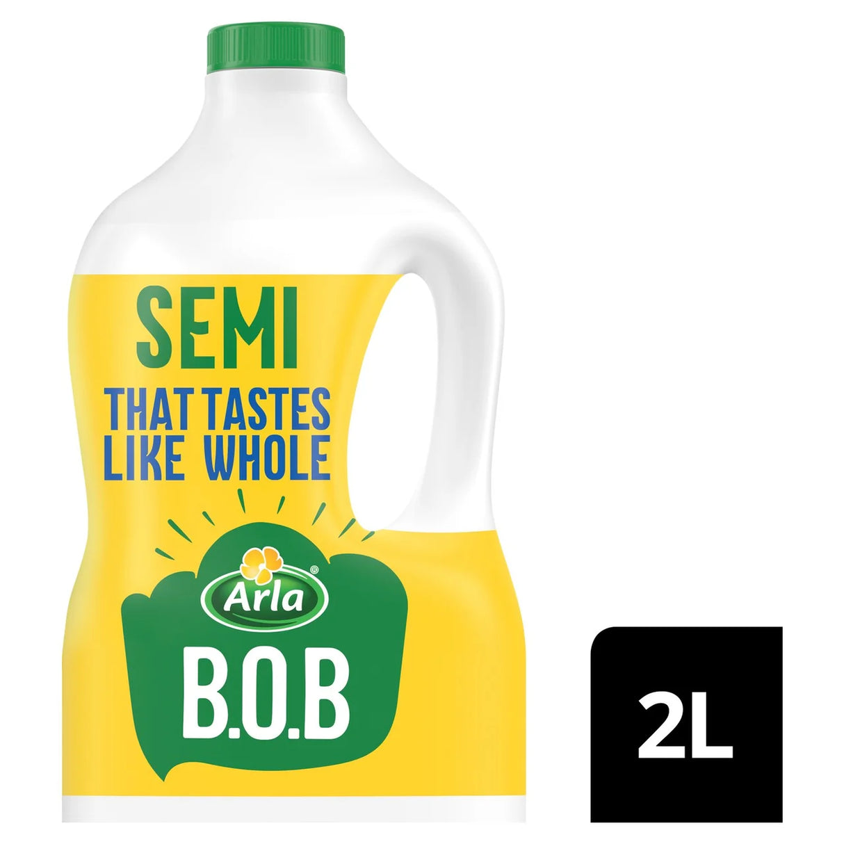 Arla BOB Semi-Skimmed Milk 2L That Tastes Like Whole 2L