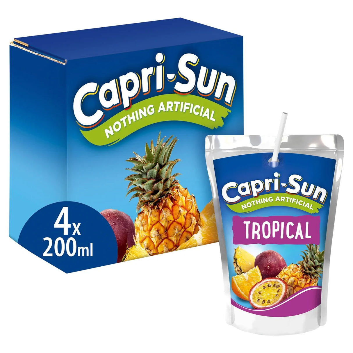 Capri-Sun Tropical 4 x 200ml Kids' Juice Drink 4 x 200ml