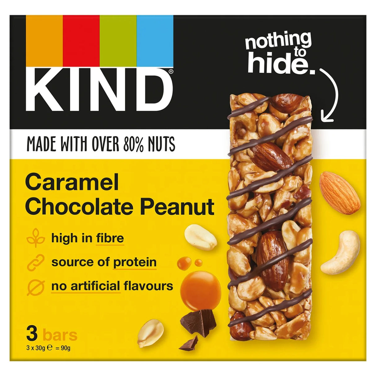 Kind Caramel Chocolate Peanut Bars 3x30g