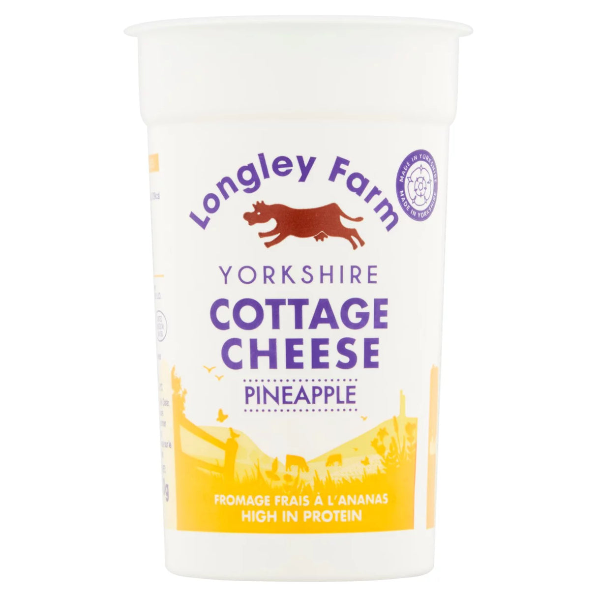 Longley Farm Yorkshire Cottage Cheese With Pineapple 250g