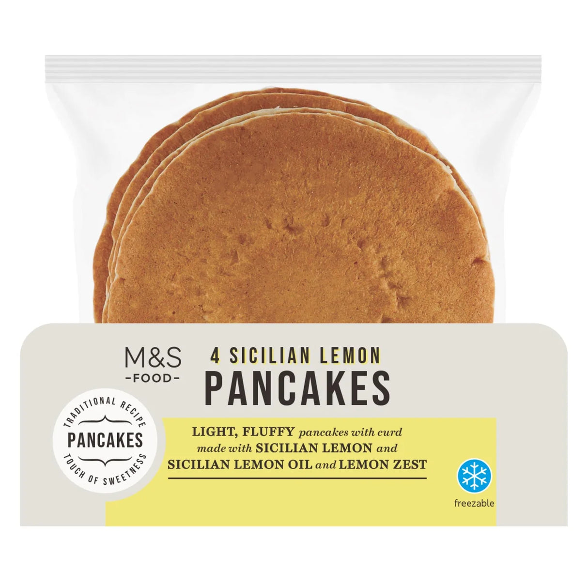 M&S 4 Sicilian Lemon Pancakes 4x70g