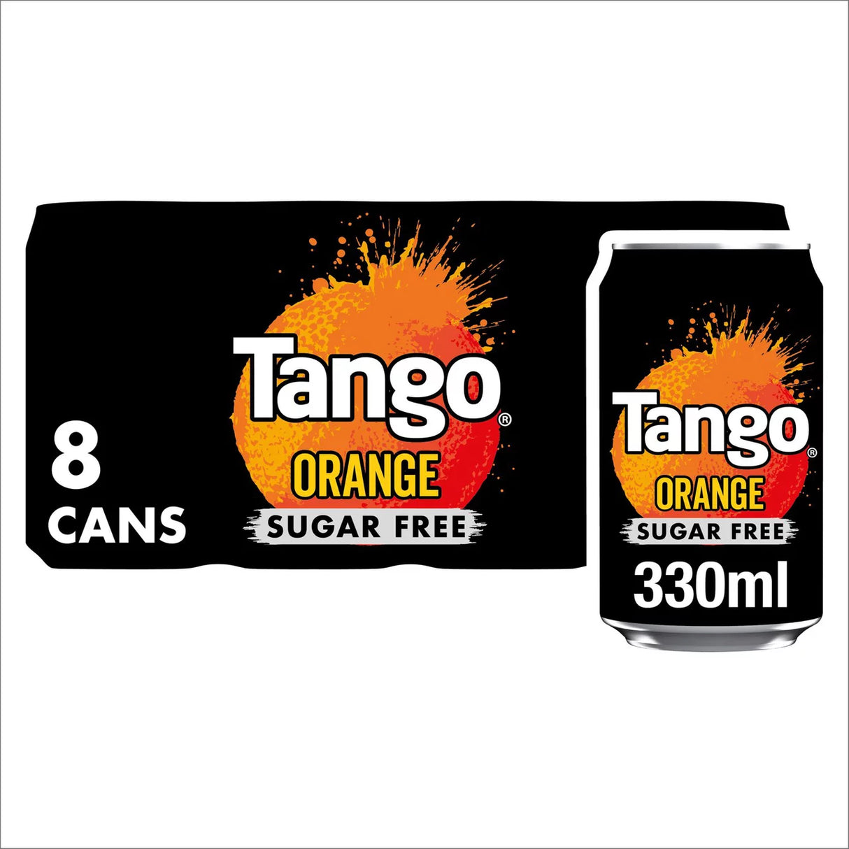 Tango Orange Sugar Free Cans 8 x 330ml