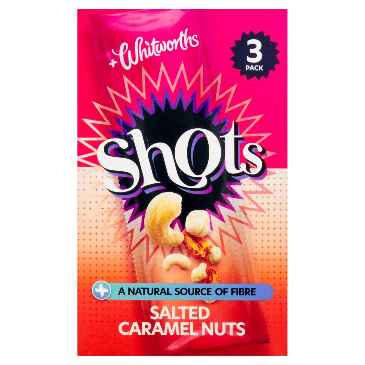 Whitworths Shots Salted Caramel Nuts 3X25g