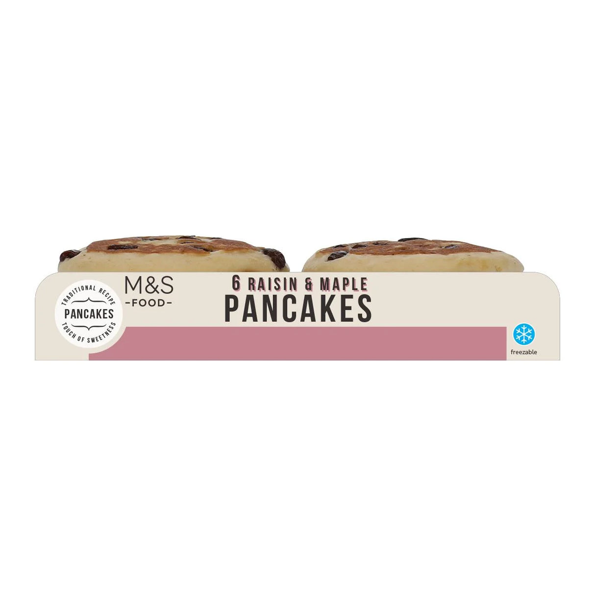 M&S Raisin & Maple Pancakes 6x35g