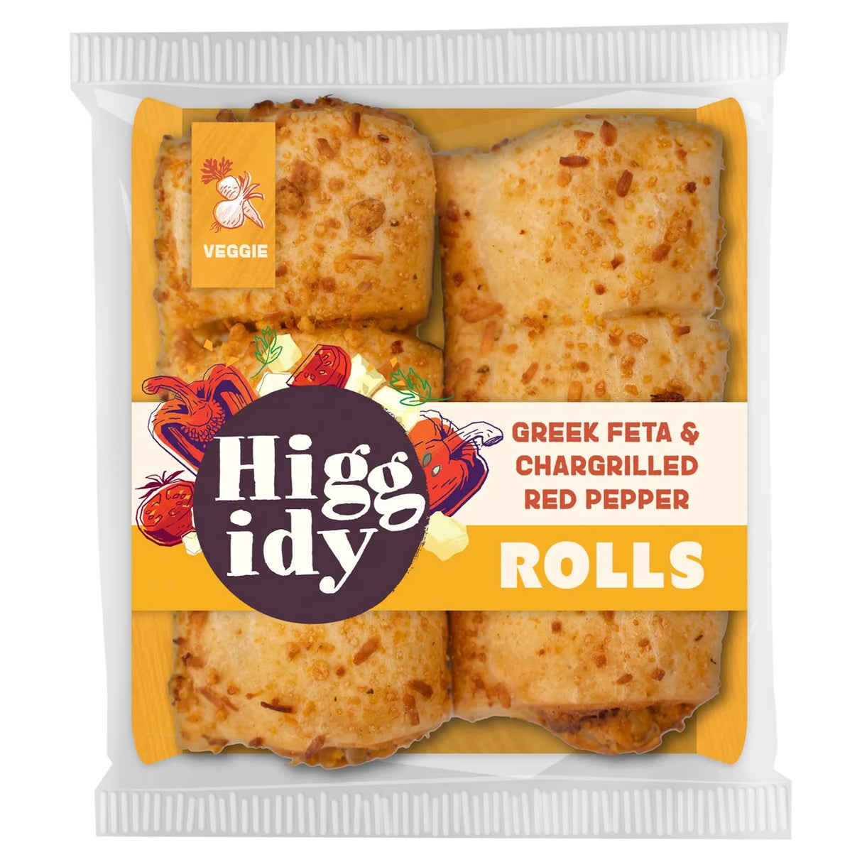 Higgidy Feta & Red Pepper Veggie Rolls 160g