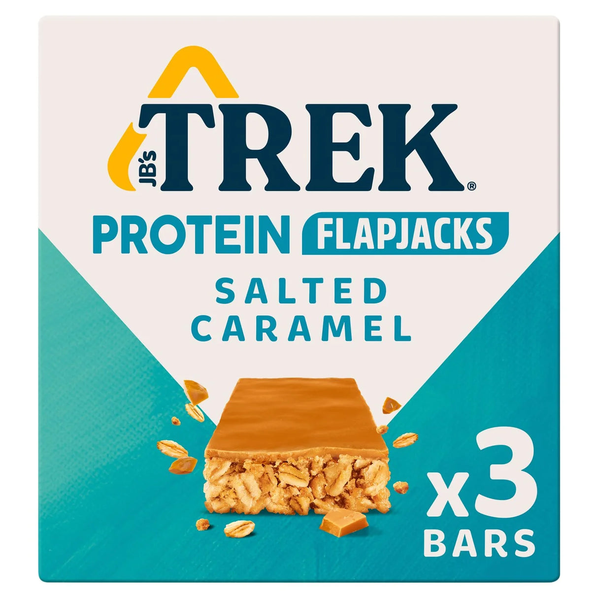Trek Salted Caramel Protein Flapjacks 3x50g 3 x 50g