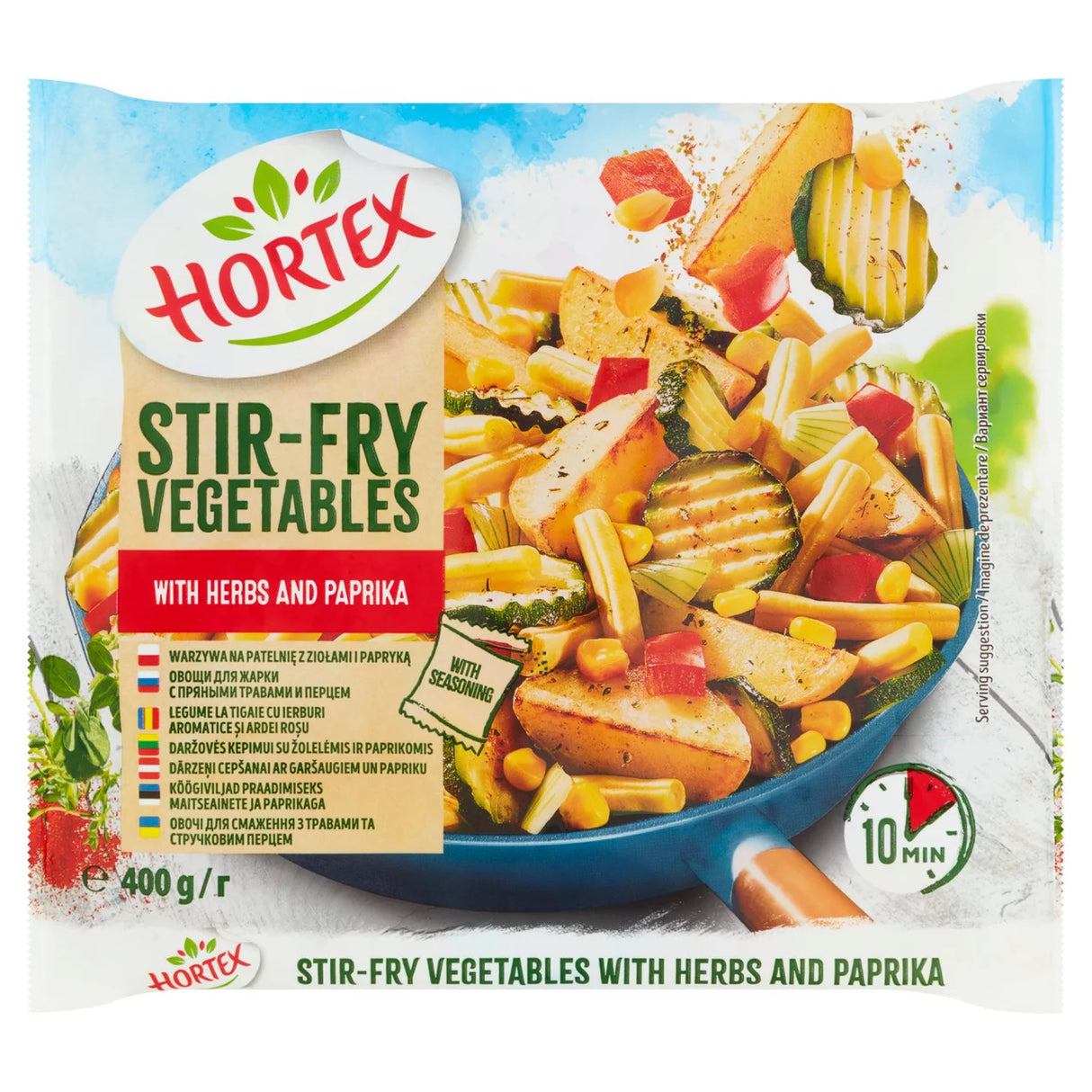 Hortex Stir-Fry Vegetables With Herbs And Red Paprika 400g