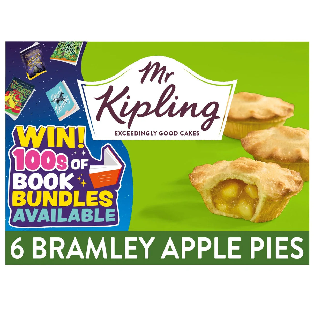 Mr Kipling Bramley Apple Pies Multipack Snack 6 per pack