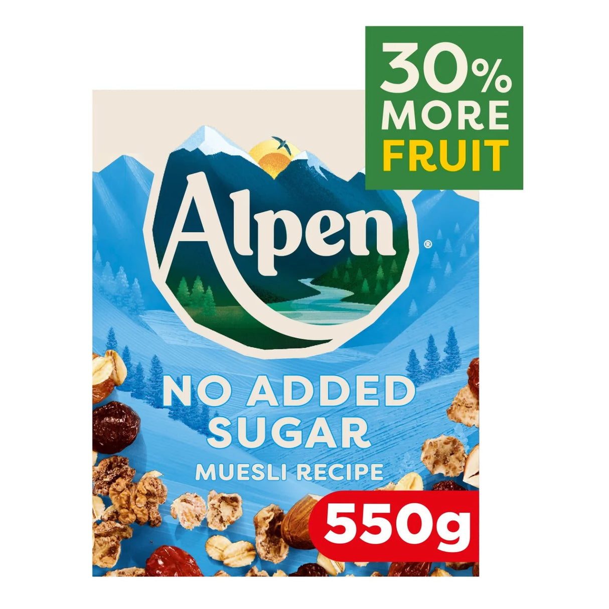 Alpen Muesli No Added Sugar 550g