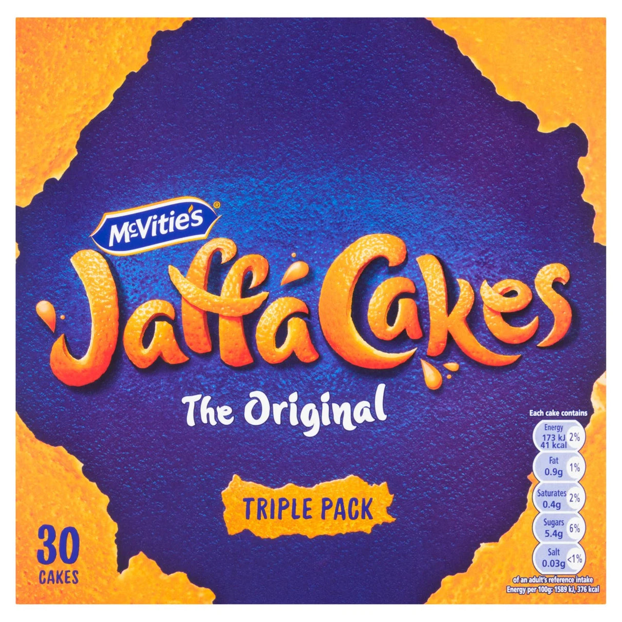 McVitie's Jaffa Cakes Original Biscuits Triple Pack 3 x 10 Cakes 330g