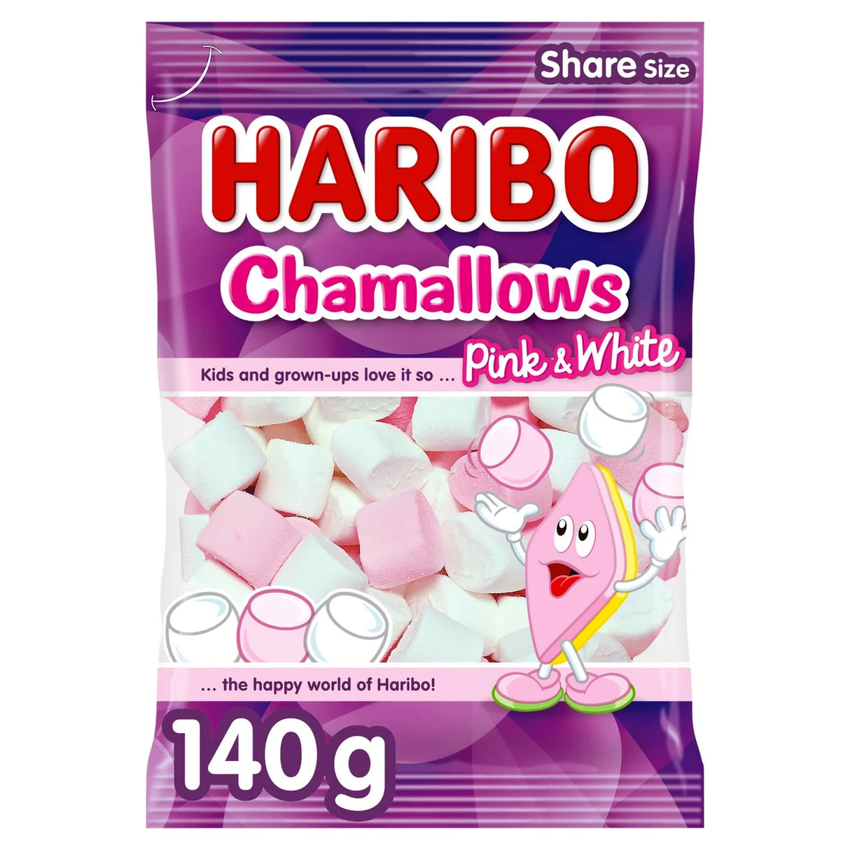 Haribo Chamallows Marshmallow Sweets Sharing Bag 140g