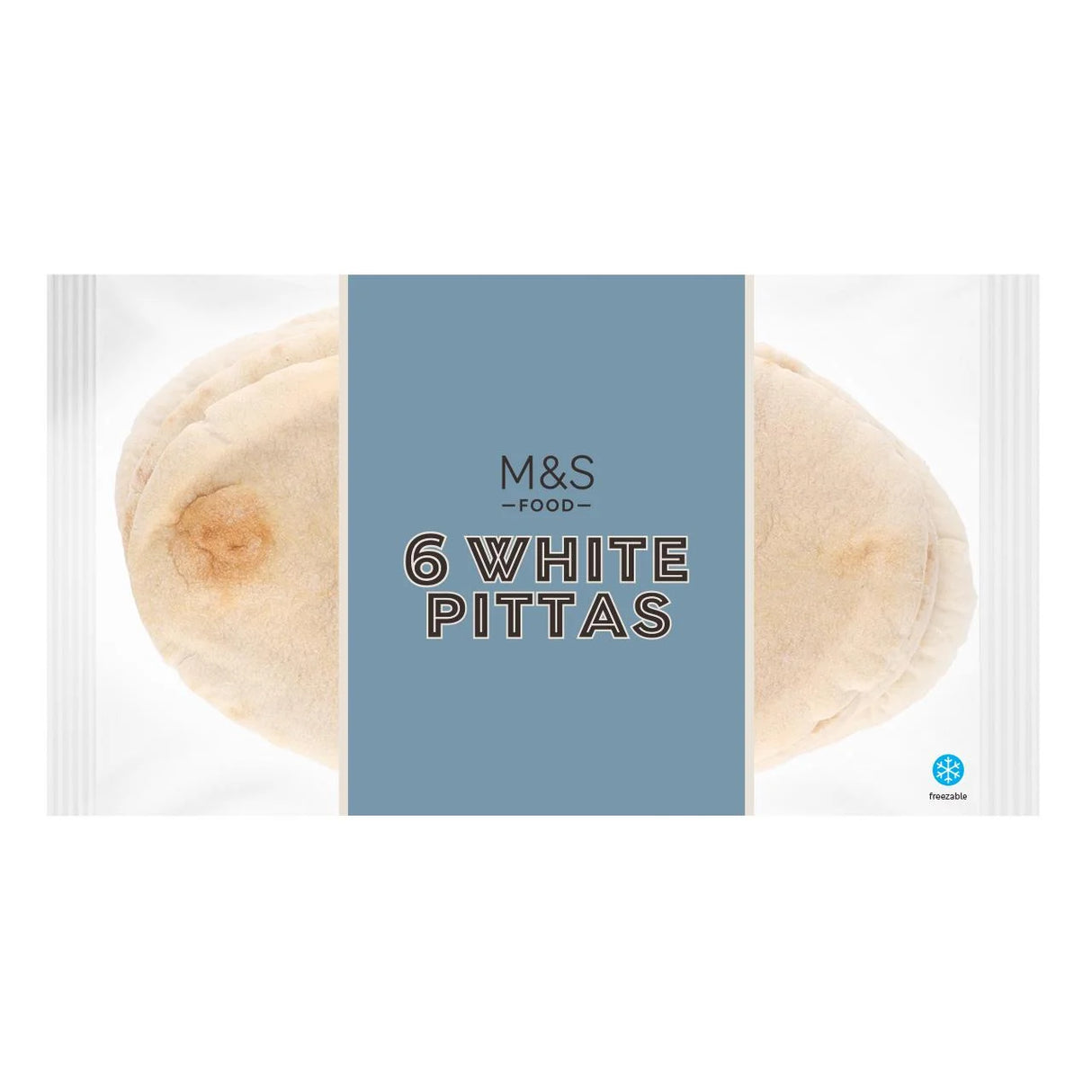 M&S White Pittas 6PK