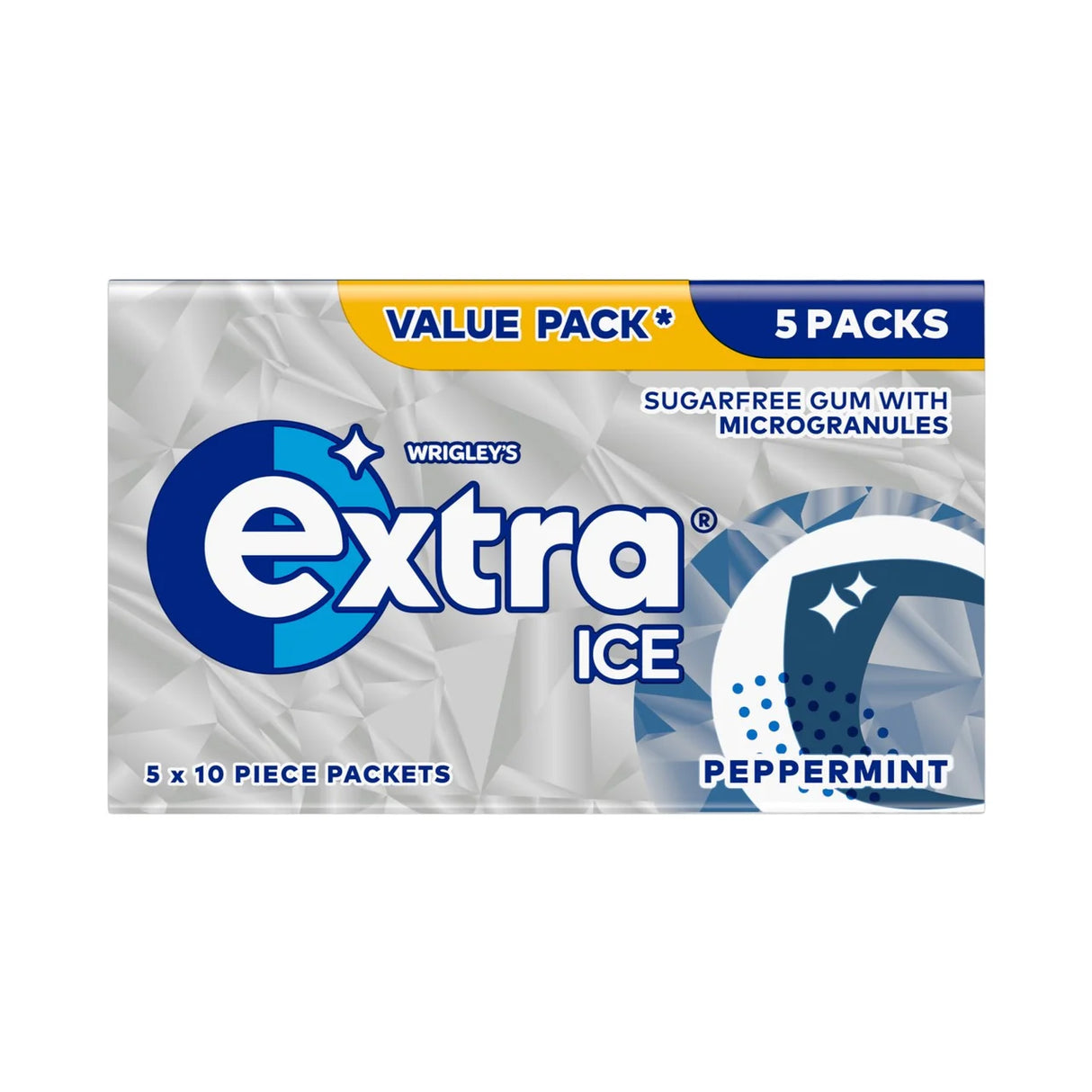 Wrigley's Extra Ice Peppermint Sugar Free Chewing Gum Multipack 70g
