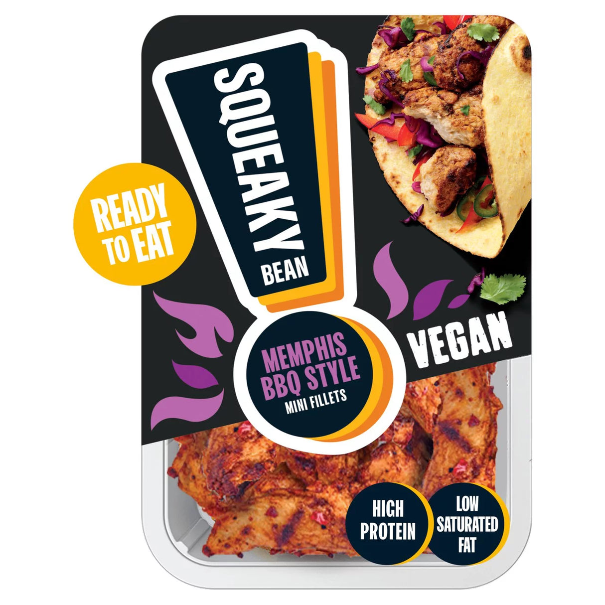 Squeaky Bean Chargrilled Memphis BBQ Style Mini Fillets 120g
