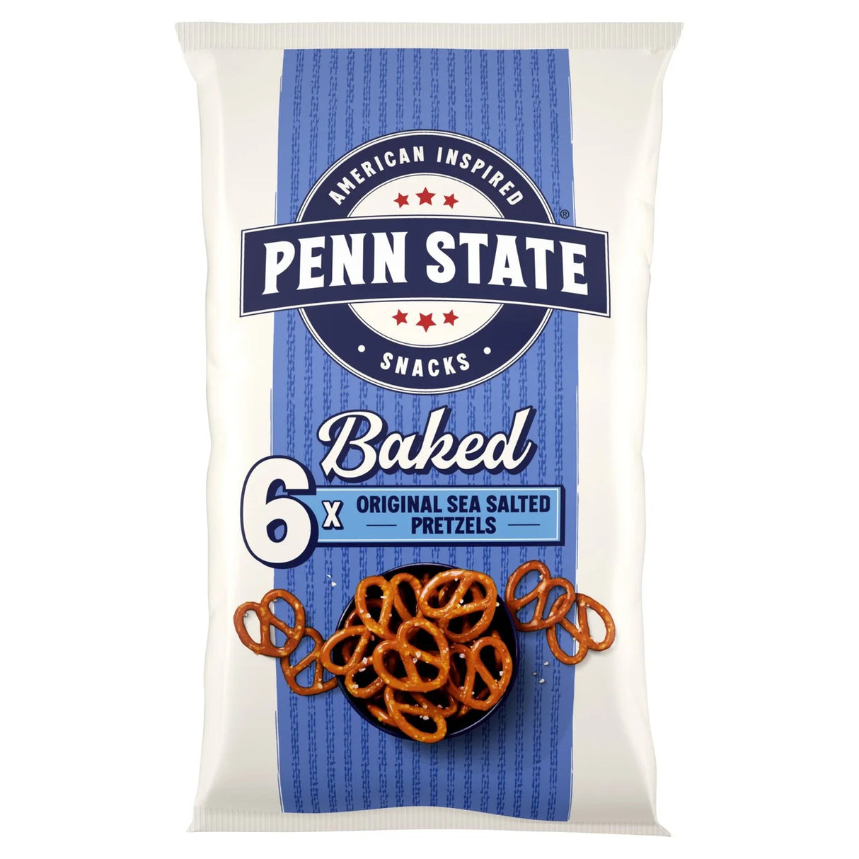 Penn State Sea Salted Multipack Pretzels 6x22g