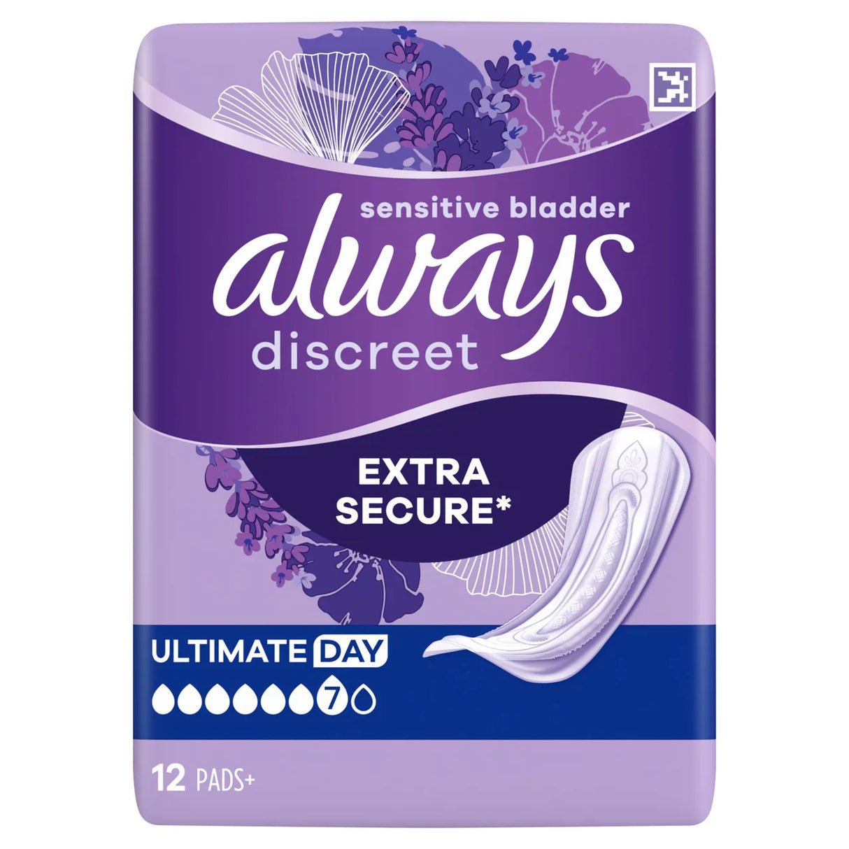 Always Discreet Incontinence Pads Sensitive 12 pack