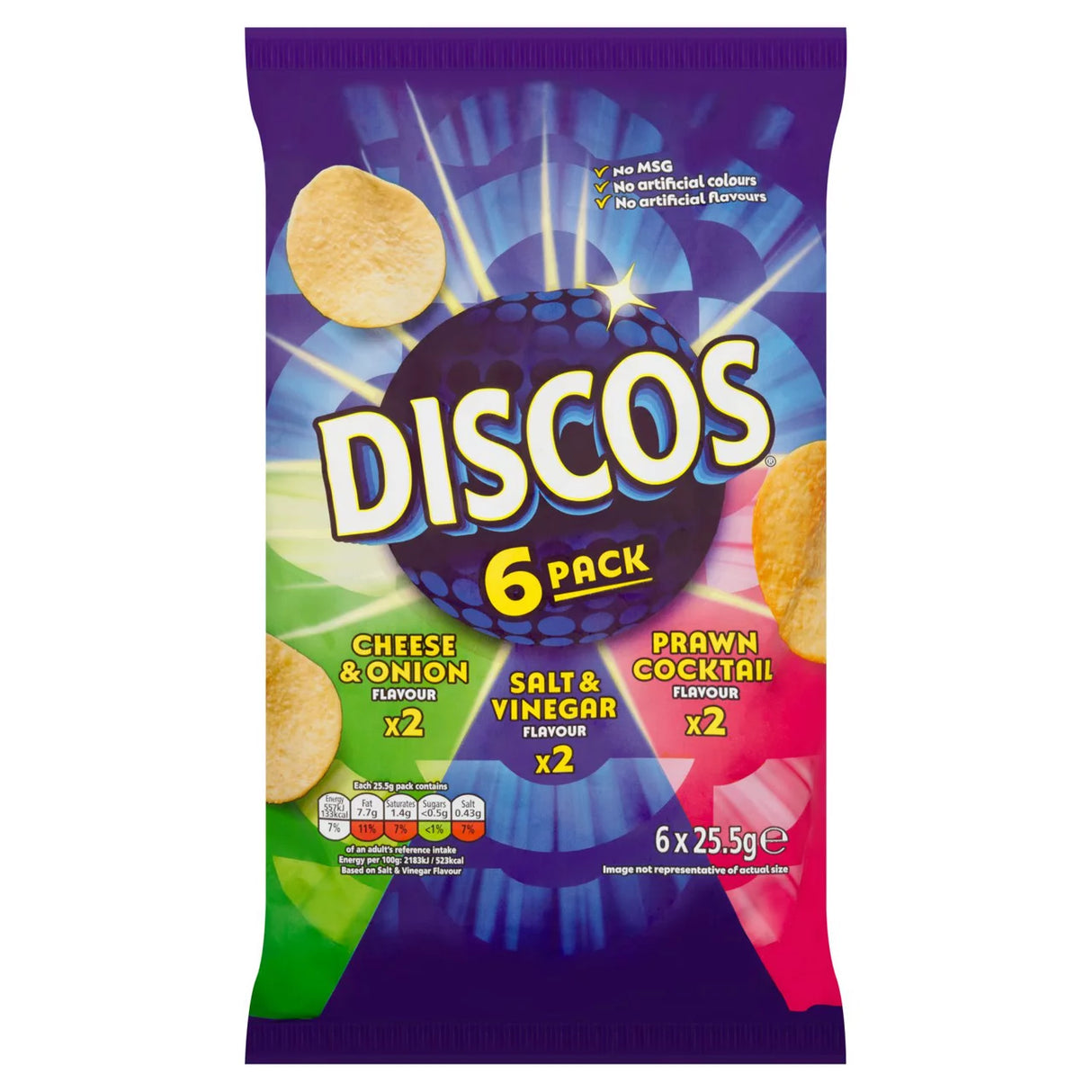 Discos Variety Multipack Crisps 6 x 25.5g