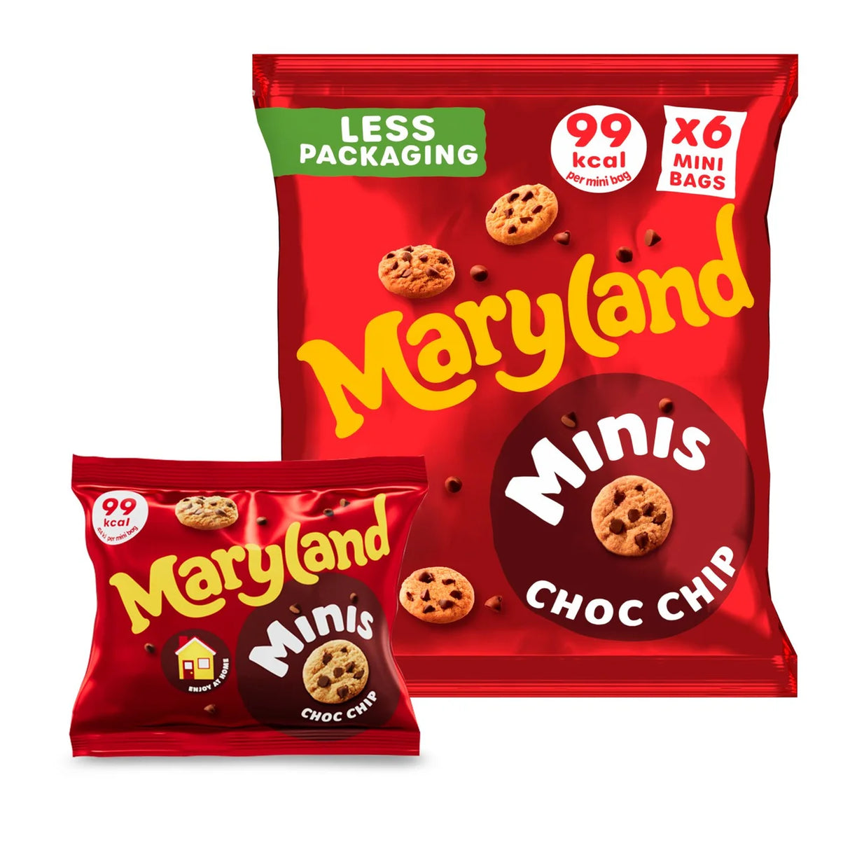 Maryland Cookies Minis Chocolate Chip 6 Bags 118.8g