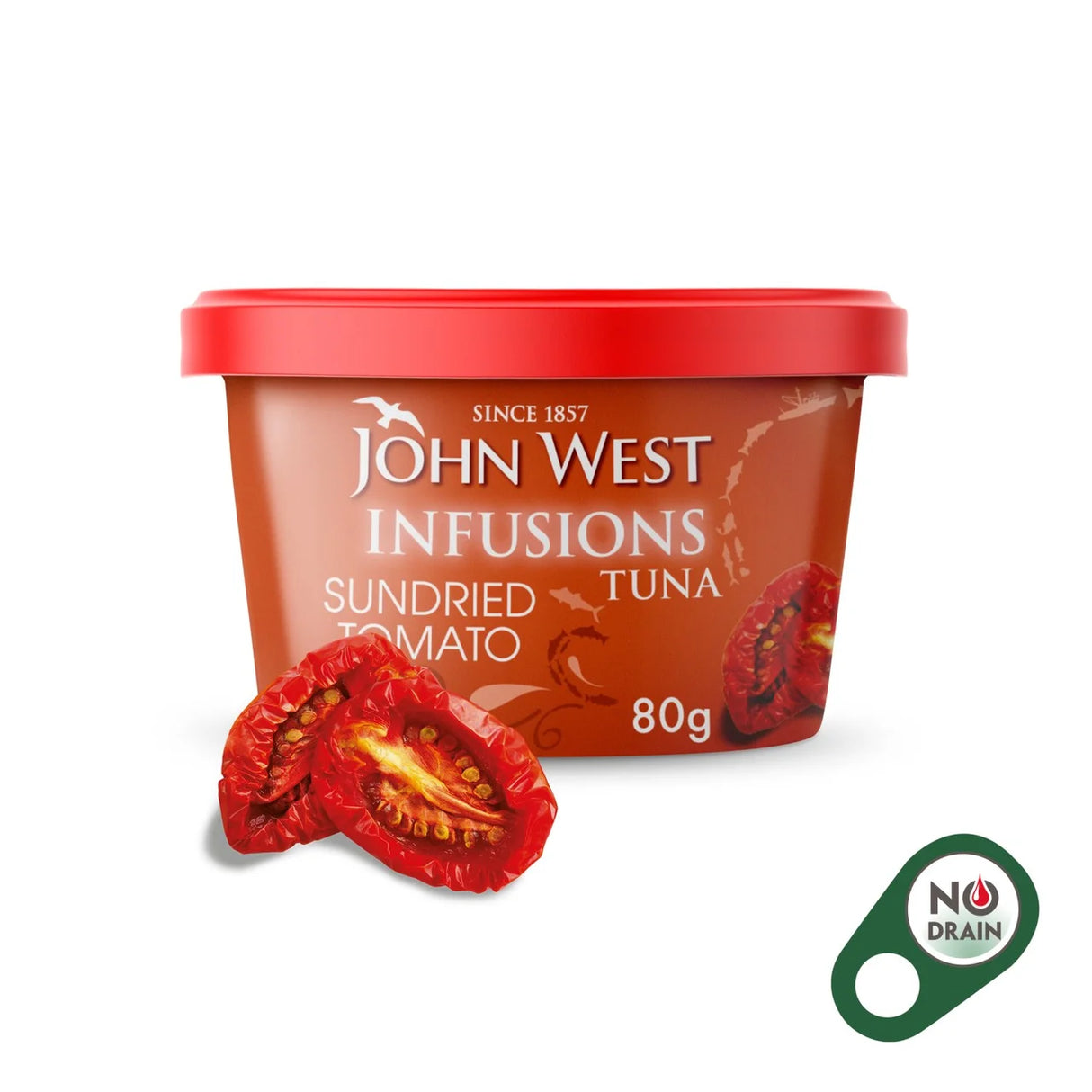 John West Sundried Tomato No Drain Tuna Infusions 80g