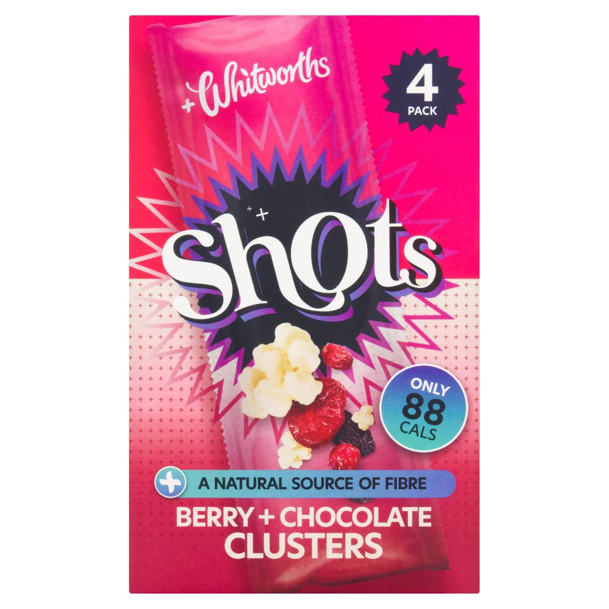 Whitworths Berry & Cluster Shots 4x25g