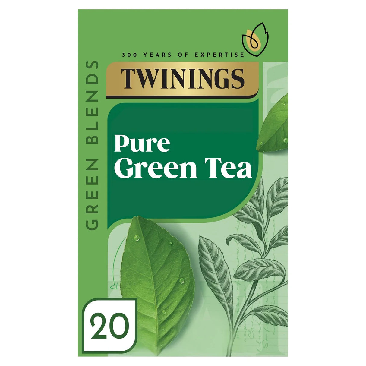 Twinings Pure Green Tea Bags 20s 50g