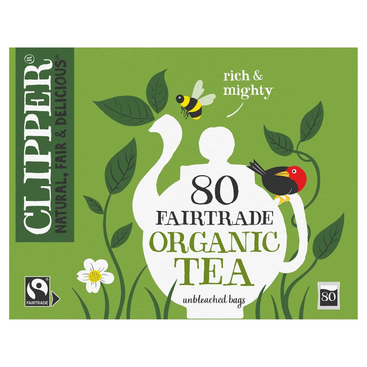 Clipper Organic Fairtrade 80 Tea Bags 285g