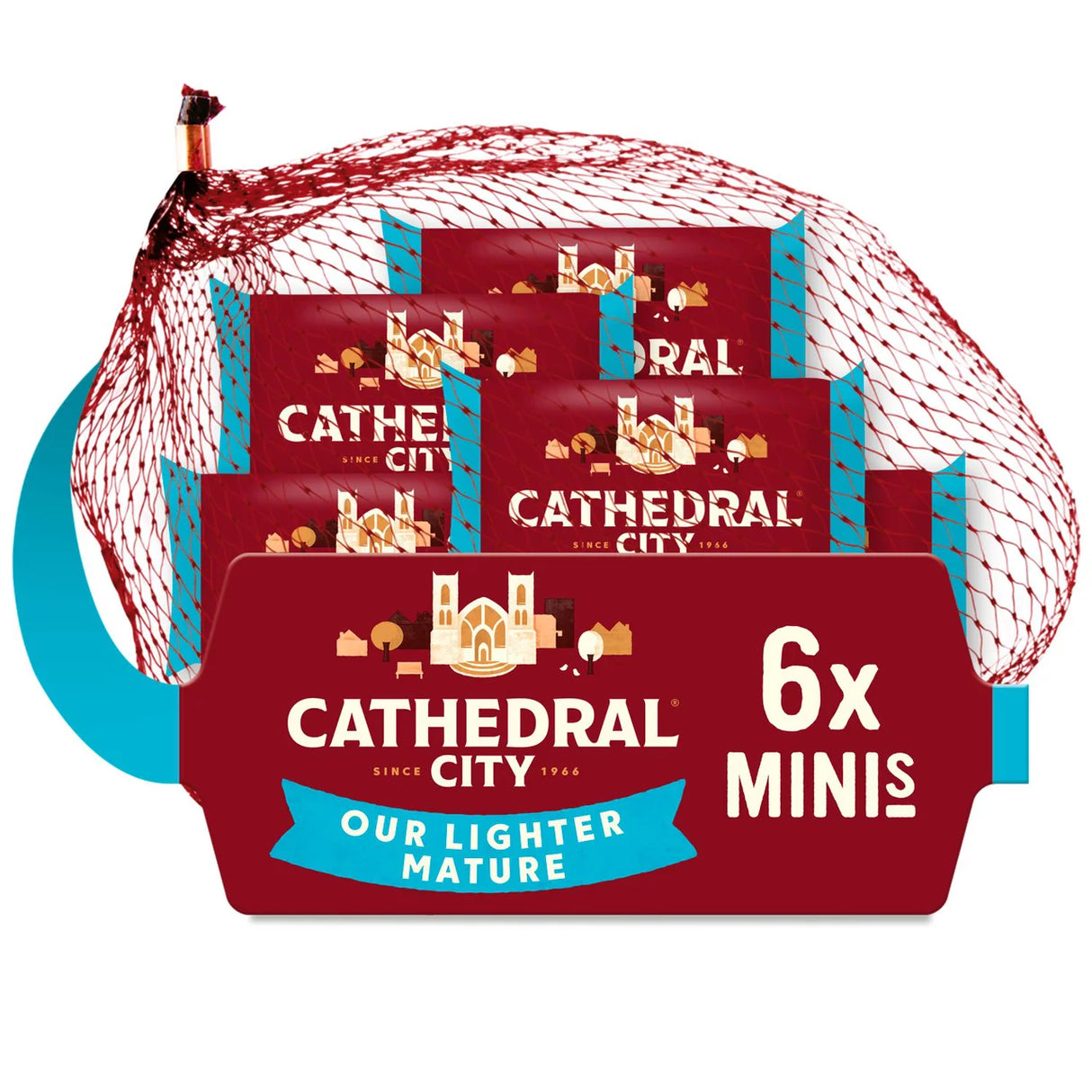 Cathedral City Minis Lighter Cheddar Cheeses 6 x 20g