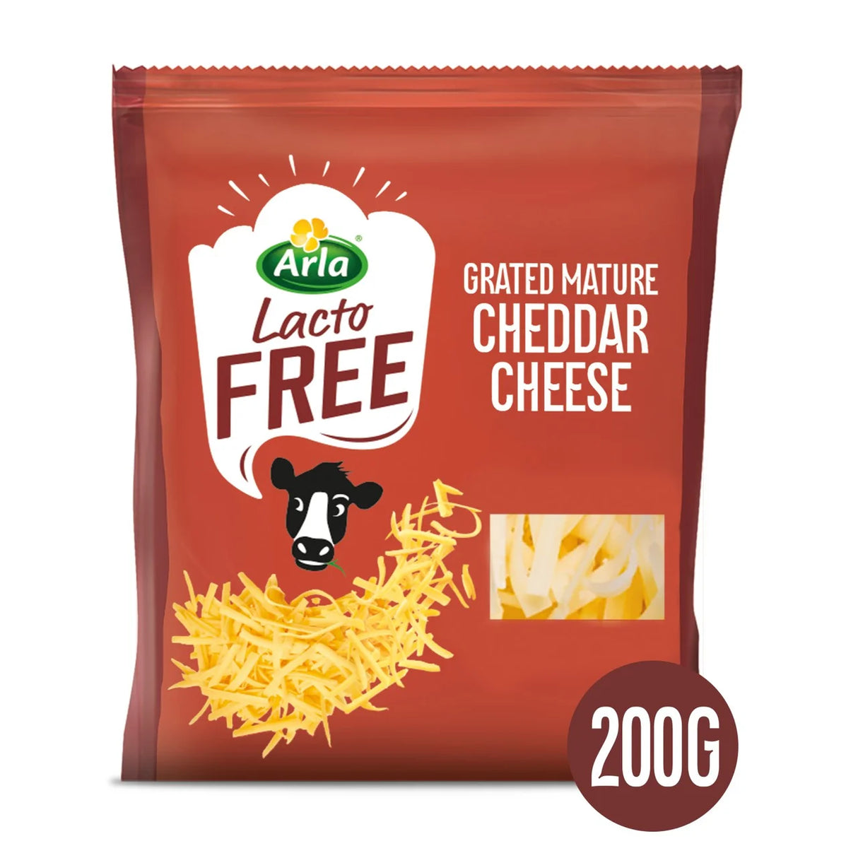 Arla Lactofree Mature Cheddar Grated Cheese 200g