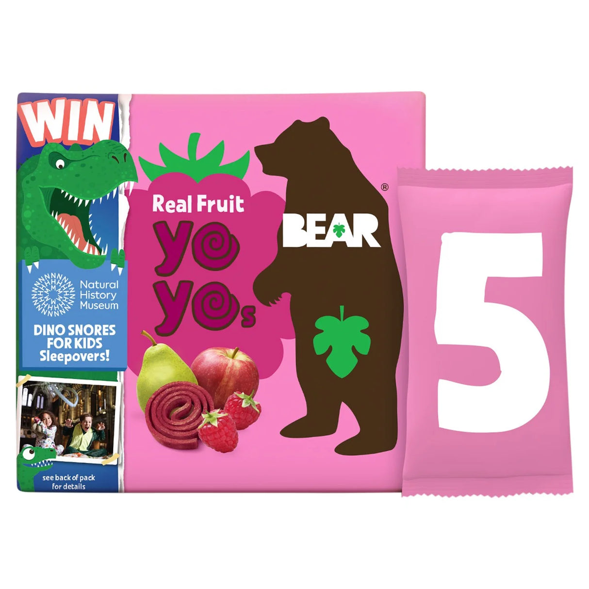 BEAR Yoyos Raspberry Multipack 5 x 20g