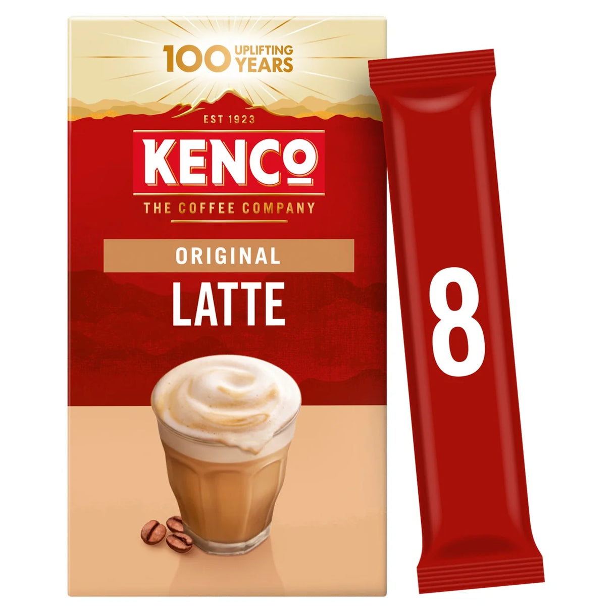 Kenco Latte Instant Coffee Sachets 8 Pack 130.4g