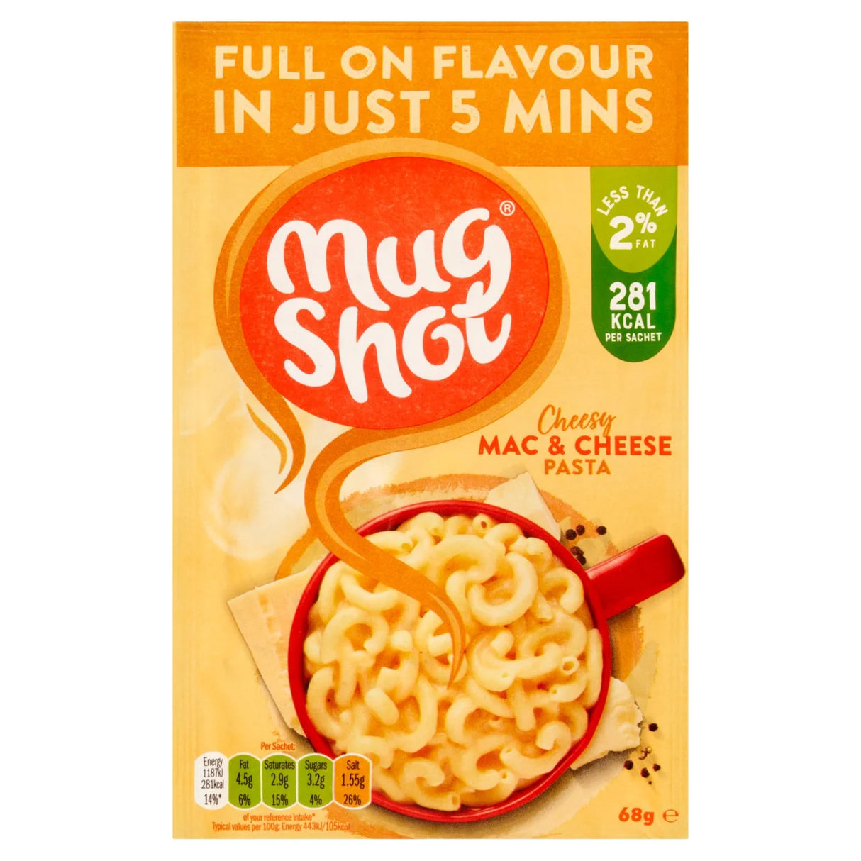 Mug Shot Pasta Macaroni Cheese 68g