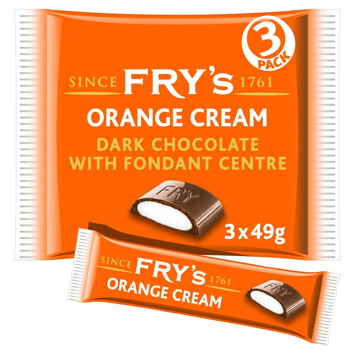 Fry's Orange Cream Multipack 3 Pack 147g