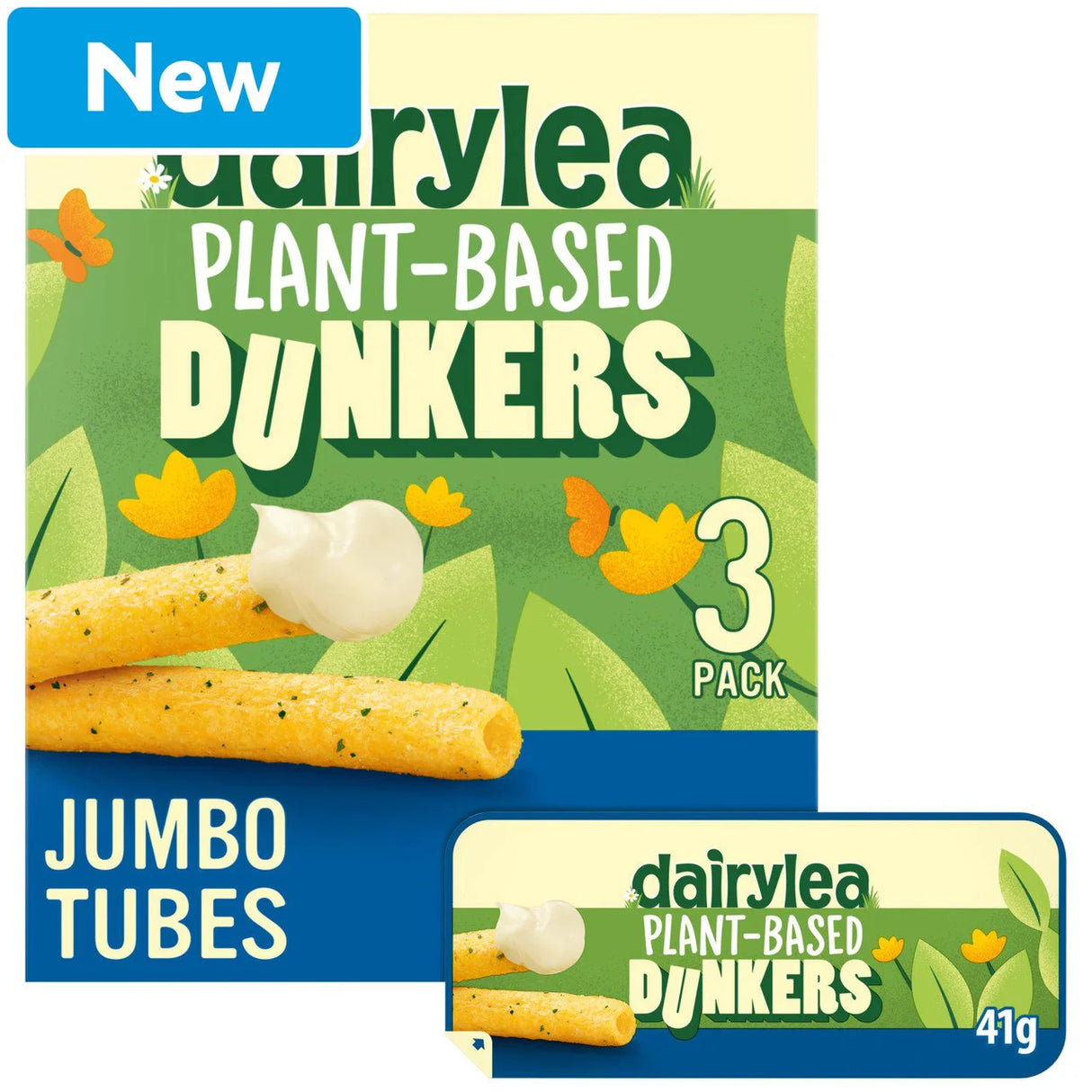 Dairylea Dunkers Jumbo Plant Based Processed Cheese Snack 3x41g