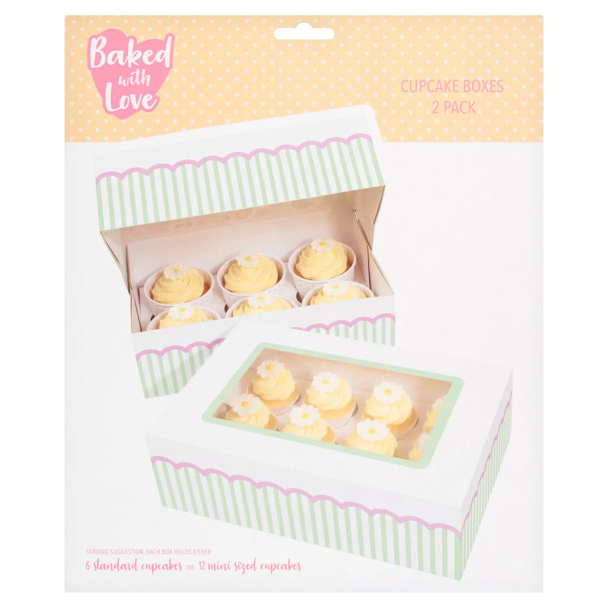 Baked with Love 2 Cupcake boxes 2 per pack